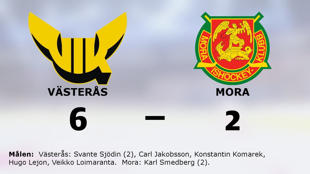 Två mål för Svante Sjödin när Västerås besegrade Mora