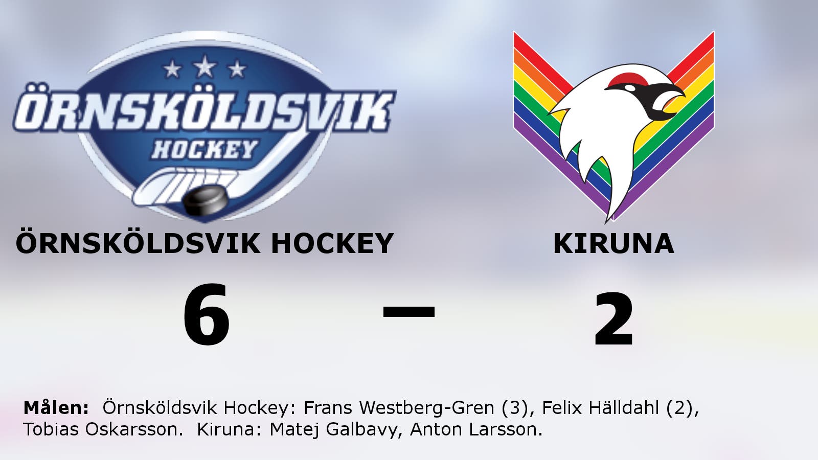 Frans Westberg-Gren låg bakom segern för Örnsköldsvik Hockey mot Kiruna