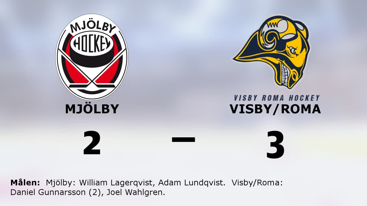 Daniel Gunnarsson kvitterade – och avgjorde för Visby/Roma mot Mjölby
