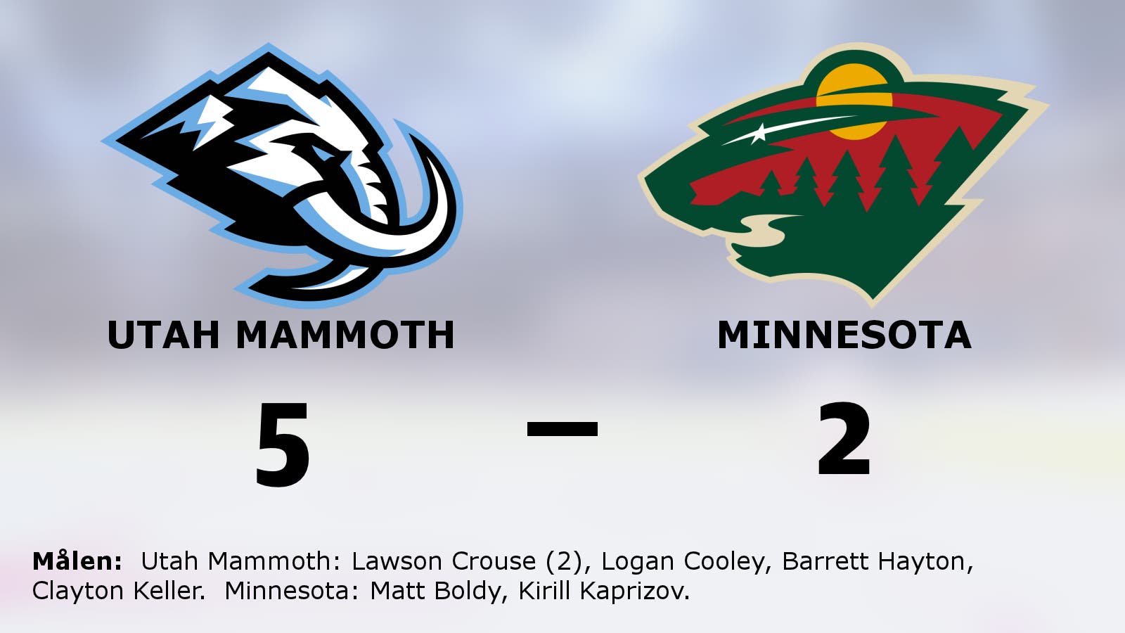 Ny seger för Utah Mammoth mot favoritmotståndet