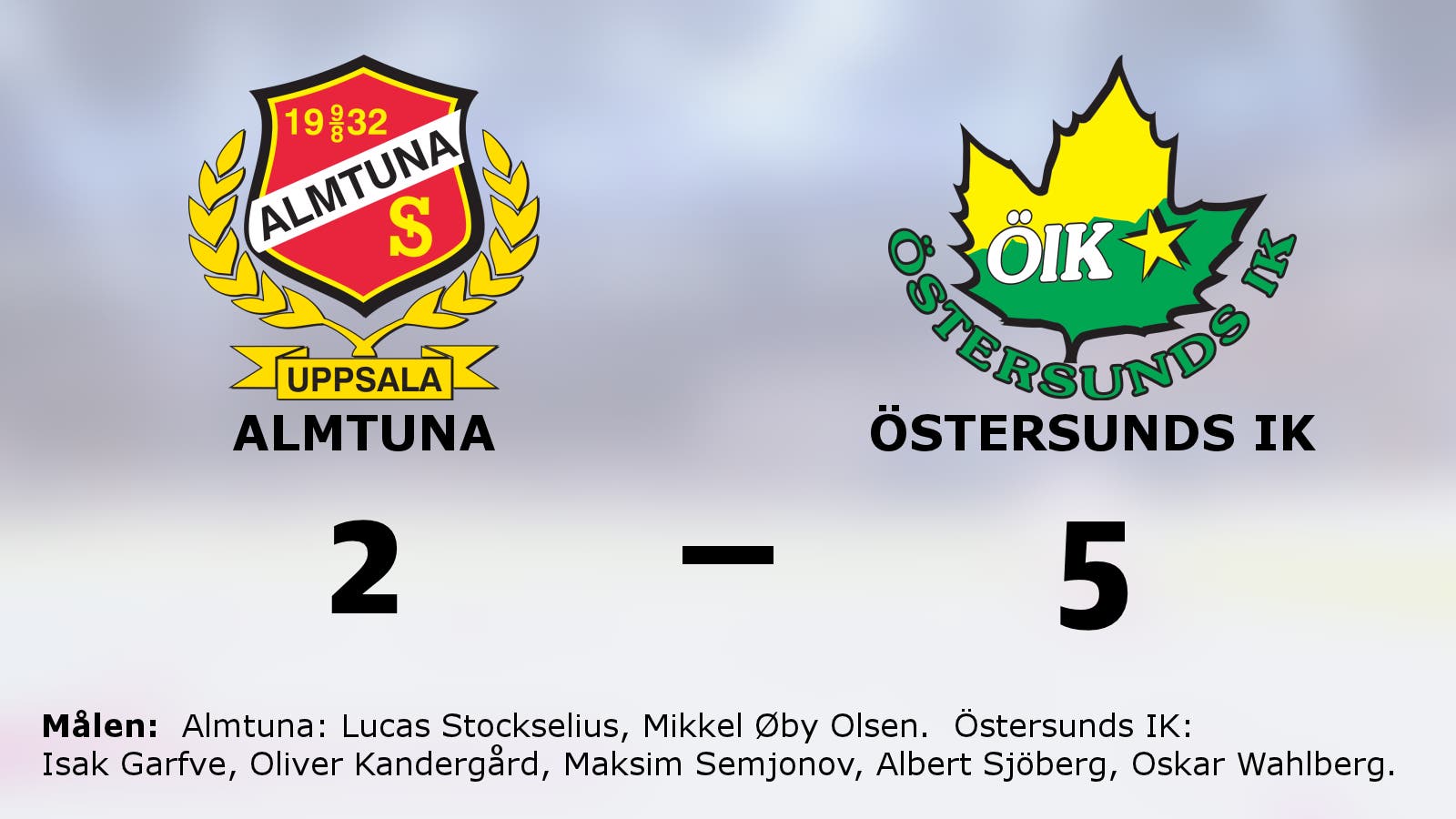 Seger för Östersunds IK mot Almtuna