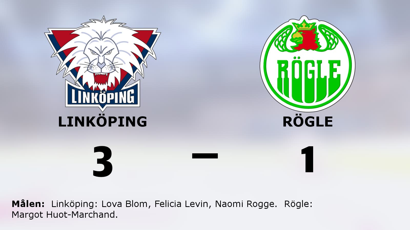Linköping klart för SDHL – besegrade Rögle i avgörande matchen