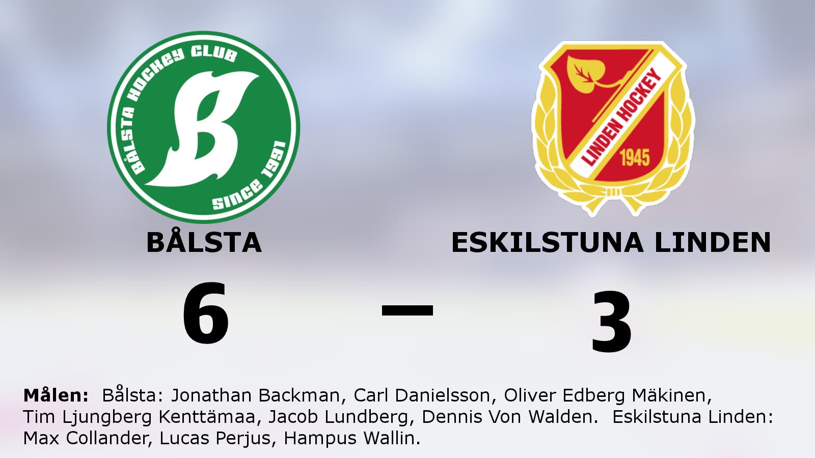 6–3-seger för Bålsta – besegrade Eskilstuna Linden