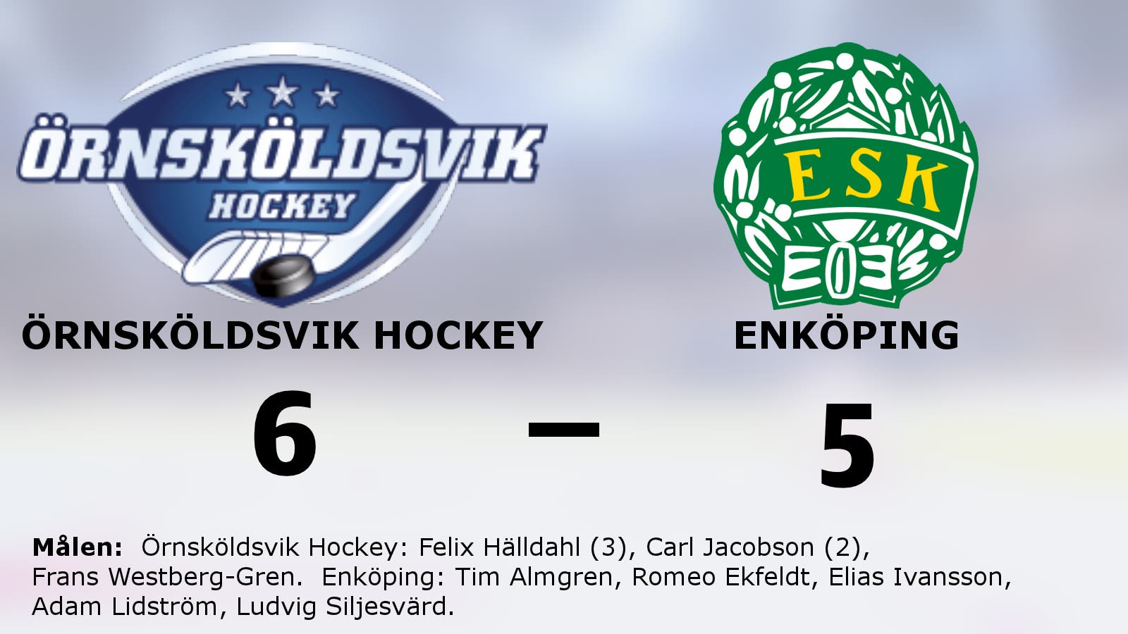 Felix Hälldahl låg bakom segern för Örnsköldsvik Hockey mot Enköping