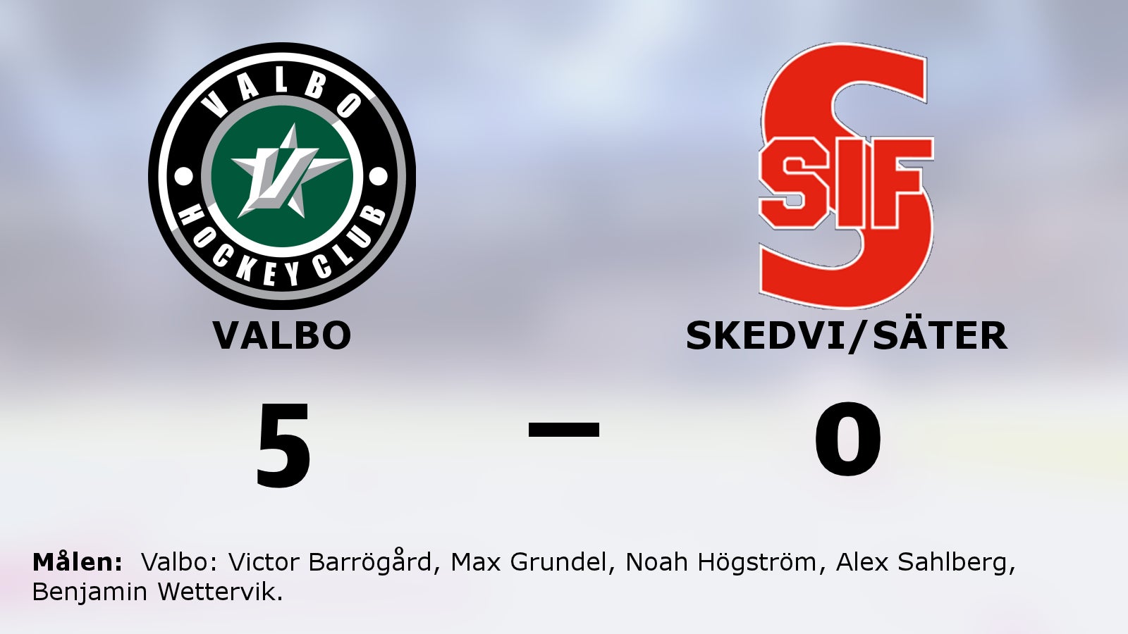 Seger för Valbo i toppmötet med Skedvi/Säter