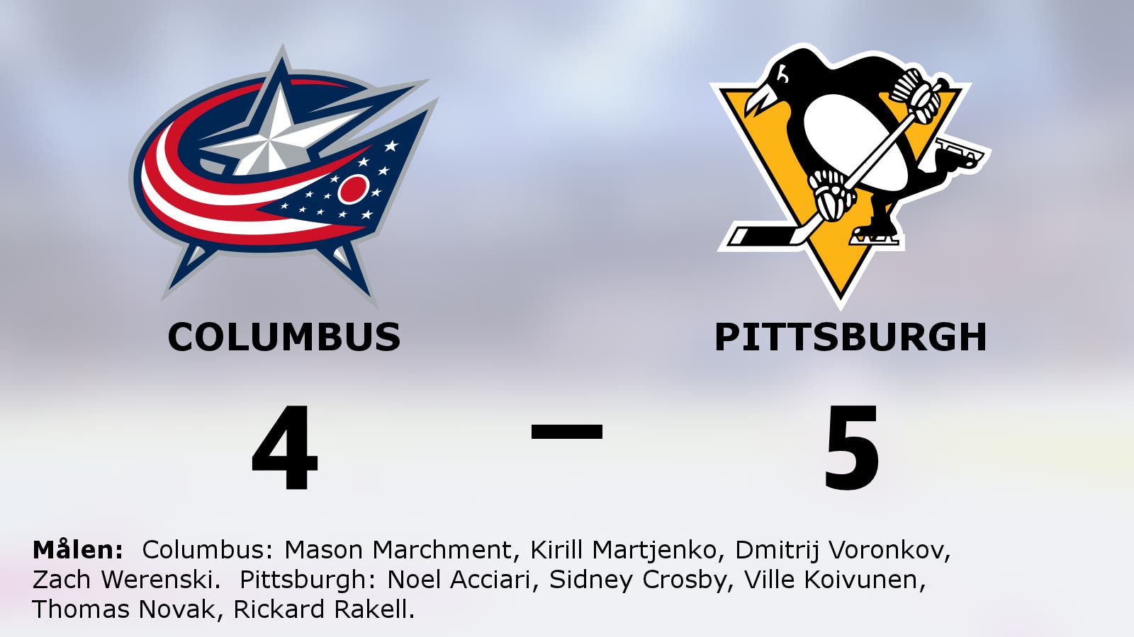 Pittsburgh kvitterade sent – avgjorde i förlängningen