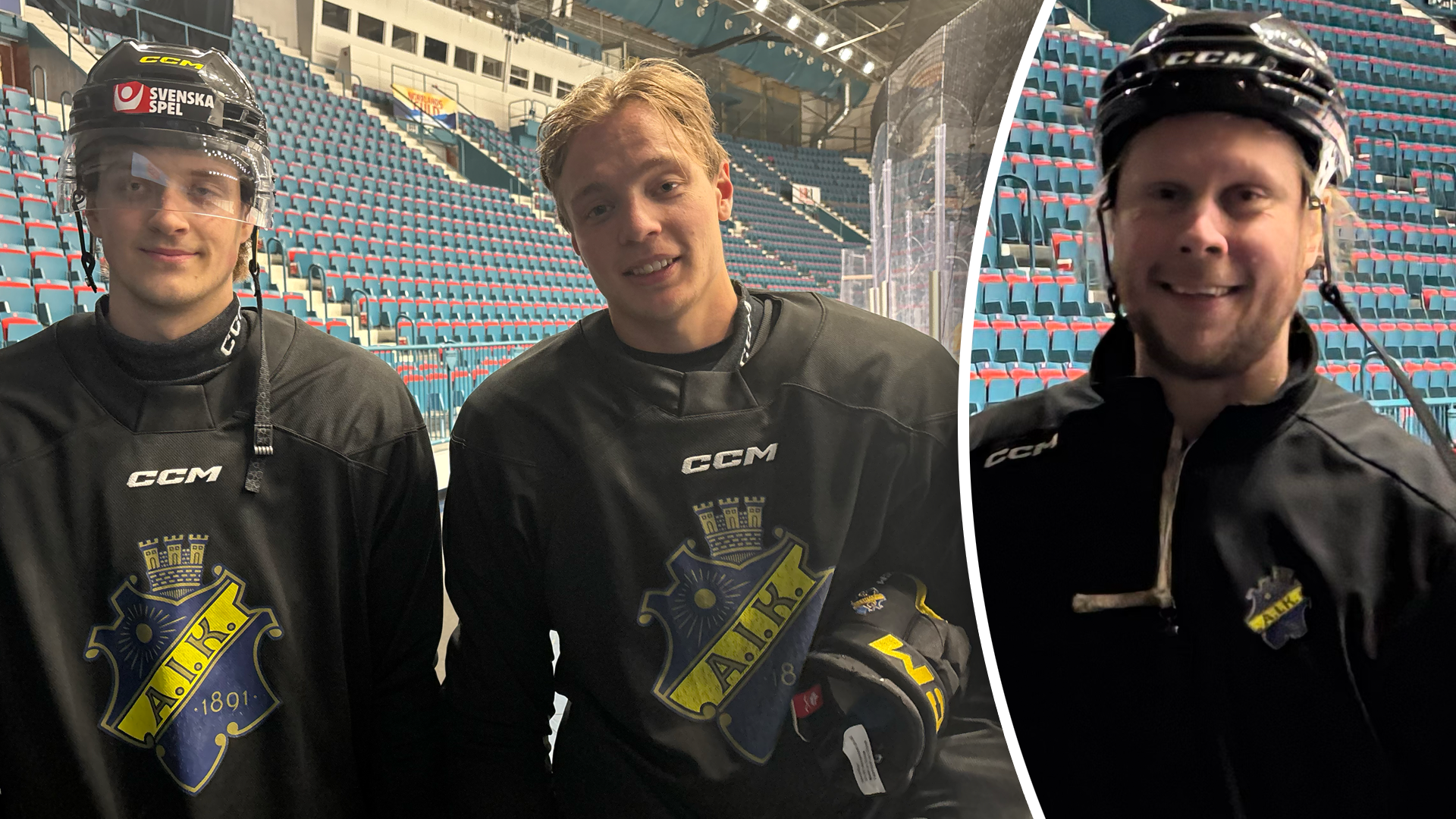 AIK johan andersson, Lucas Lagerberg, Oliver Johansson