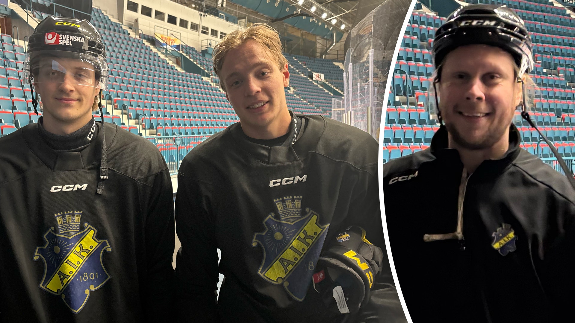 AIK johan andersson, Lucas Lagerberg, Oliver Johansson