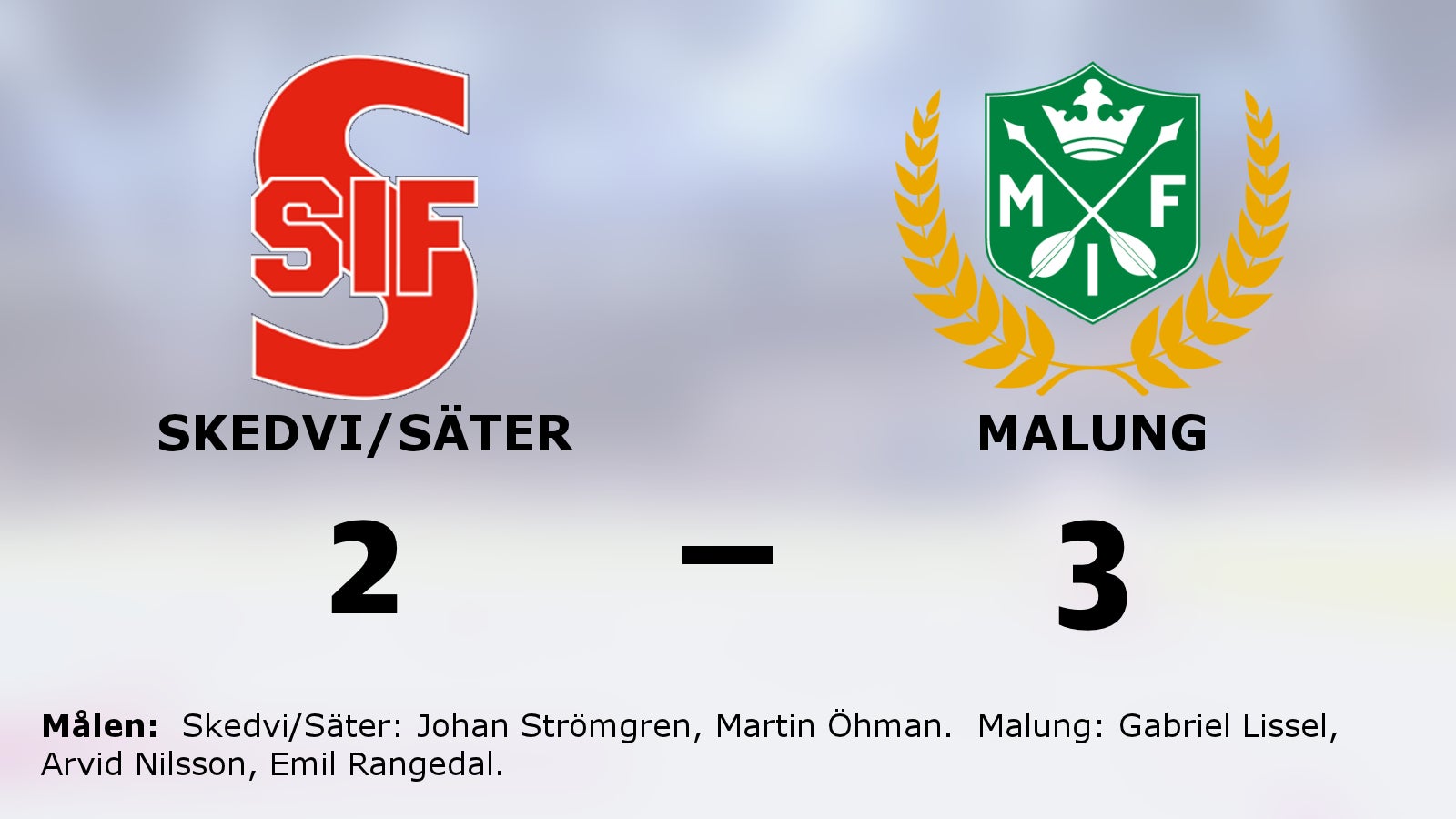 Malung avgjorde i sista perioden och vann mot Skedvi/Säter