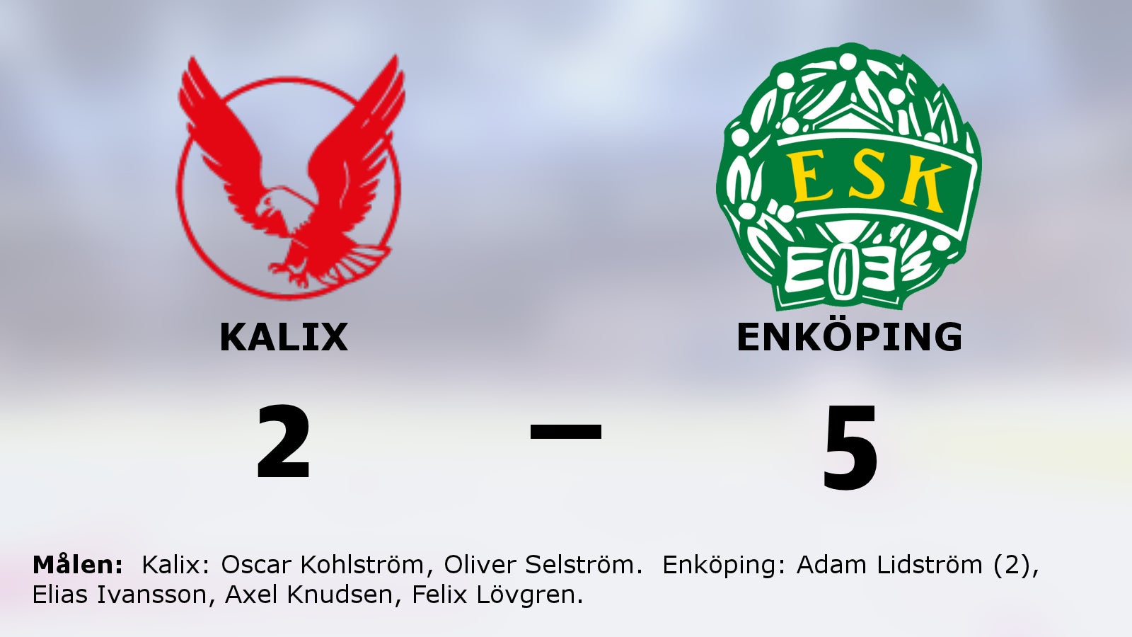 Adam Lidström het när Enköping besegrade Kalix