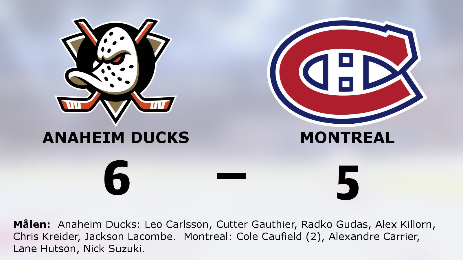 Anaheim Ducks starkast i straffläggningen – vann hemma mot Montreal