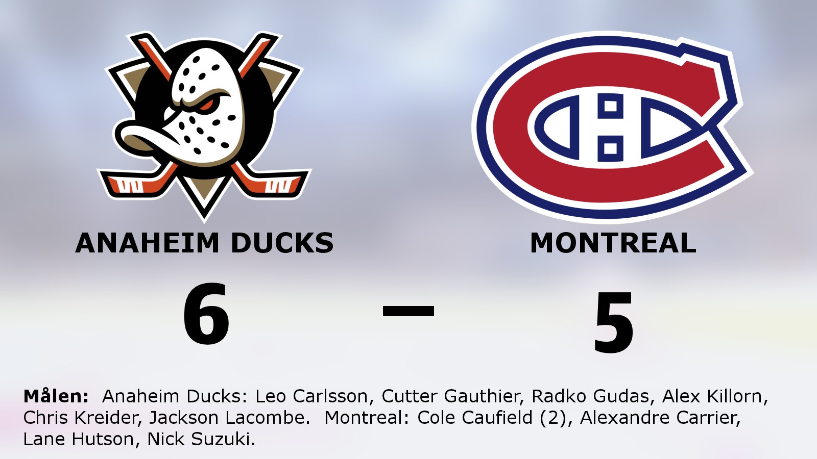 Anaheim Ducks starkast i straffläggningen – vann hemma mot Montreal
