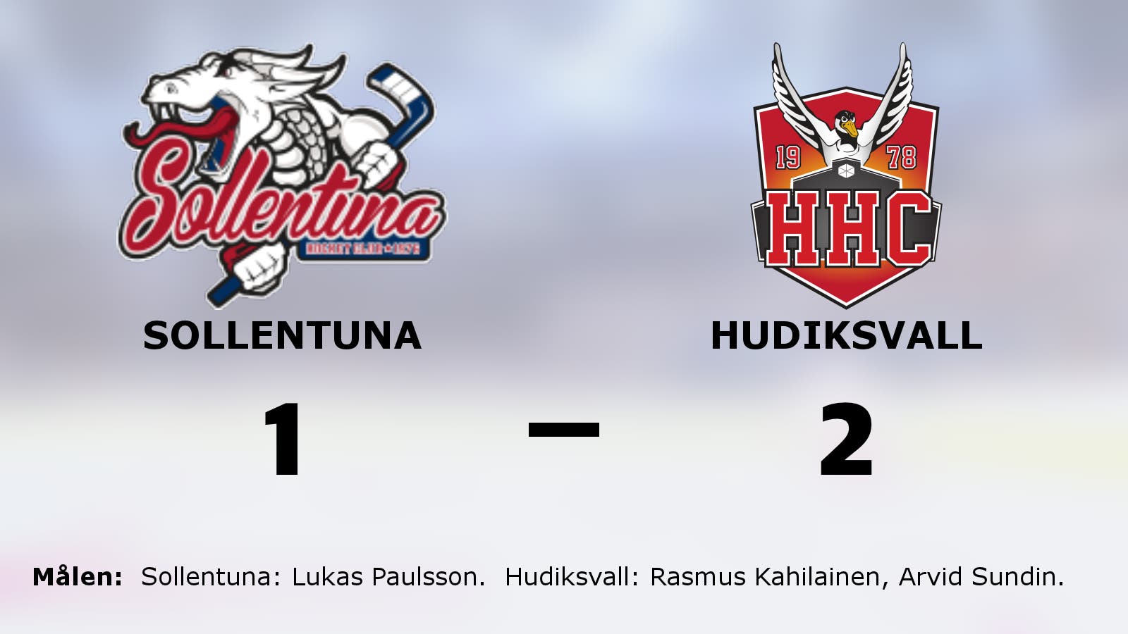 Tre poäng till Hudiksvall efter avgörande i slutperioden mot Sollentuna