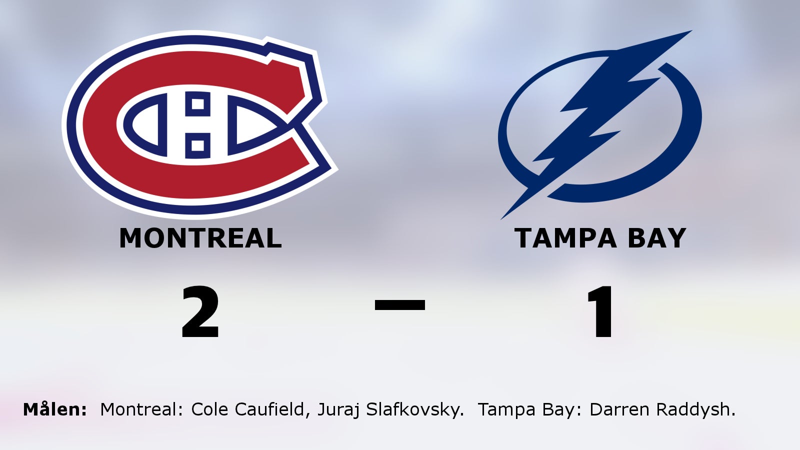 Juraj Slafkovsky avgjorde i slutminuterna för Montreal