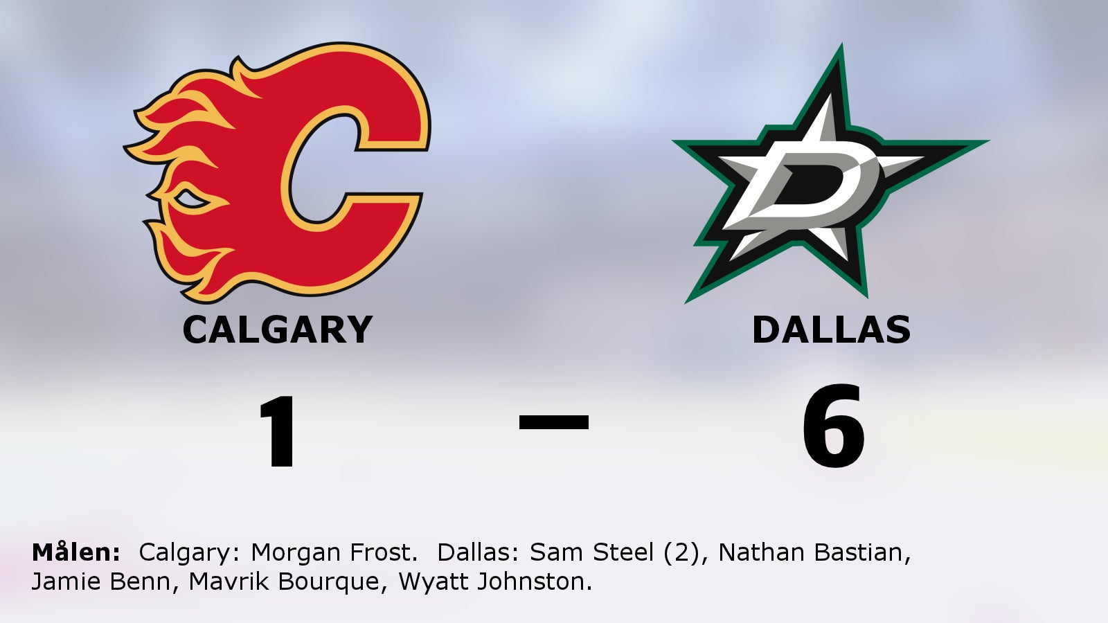 Sviten håller i sin för Dallas – 6–1 mot Calgary