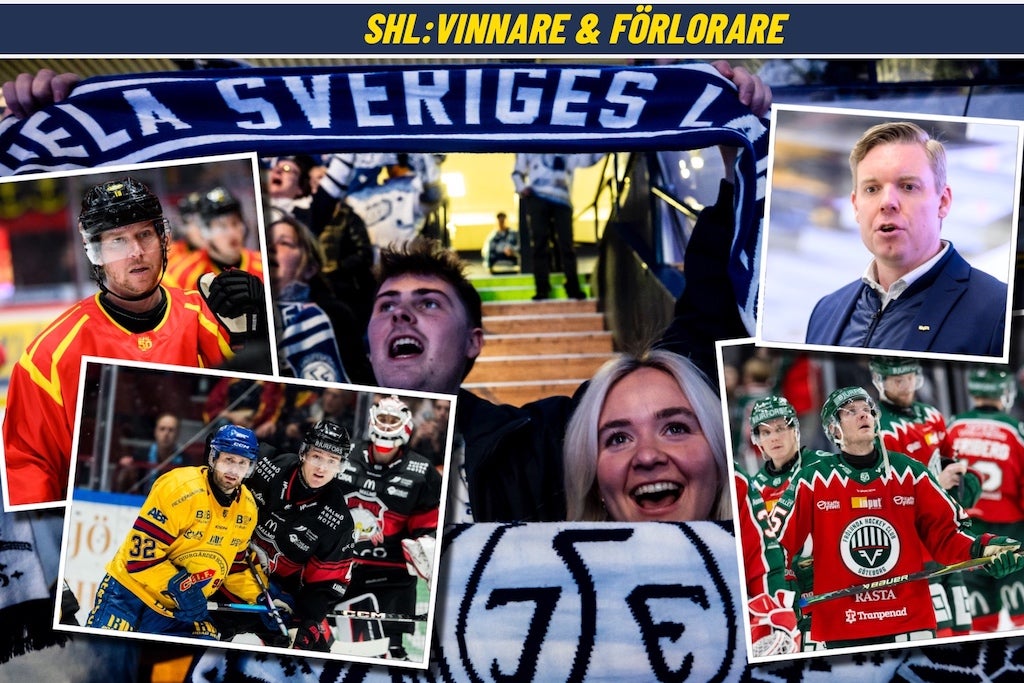 SHL genomgång vinnare och förlorare kollage