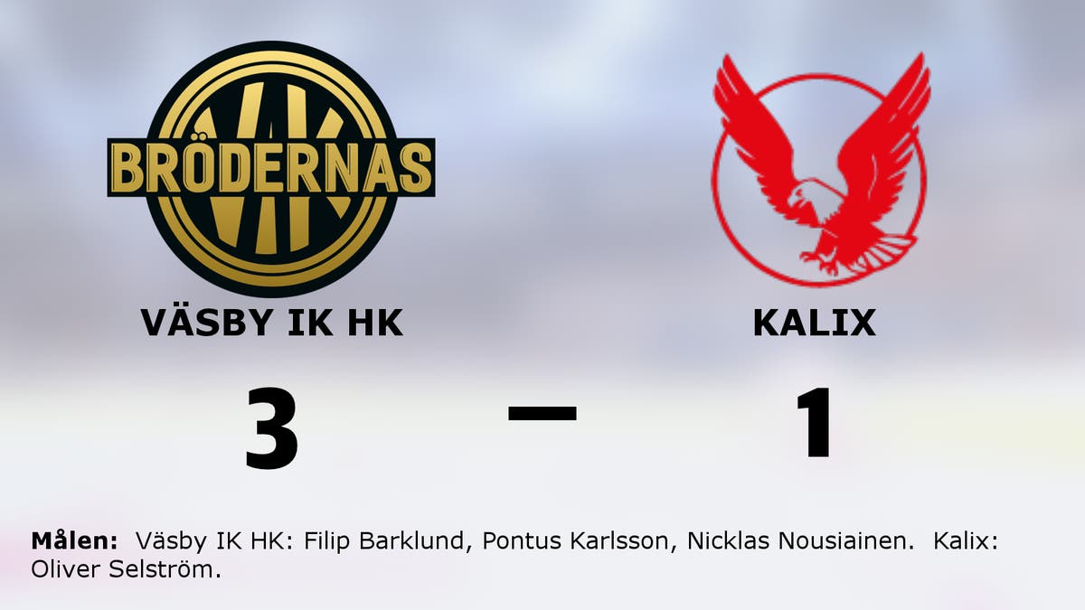 Väsby IK HK vann mot Kalix i hockeyettan norra
