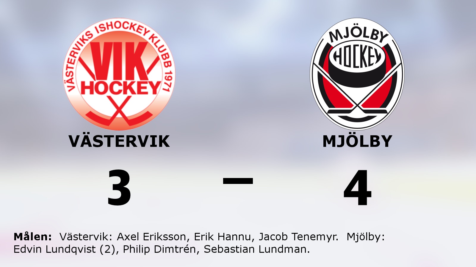 Mjölby starkast – avgjorde i förlängningen mot Västervik