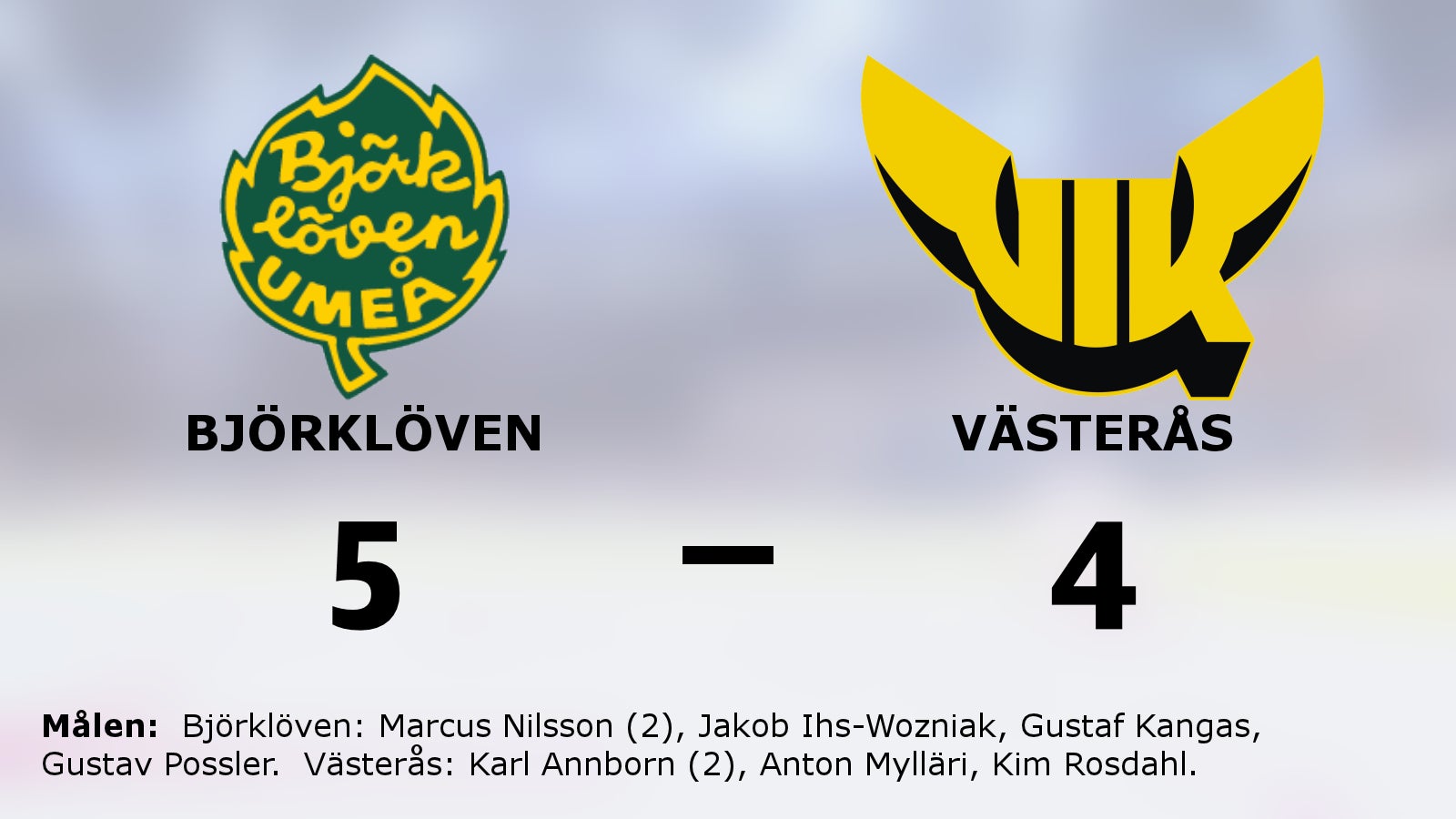 Ny seger för Björklöven mot Västerås