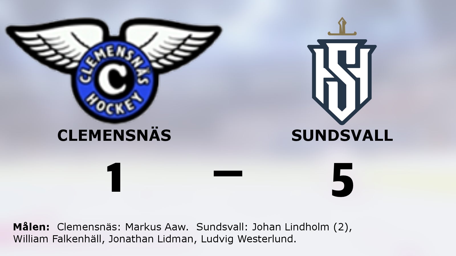 Sundsvalls fina svit mot Clemensnäs fortsätter