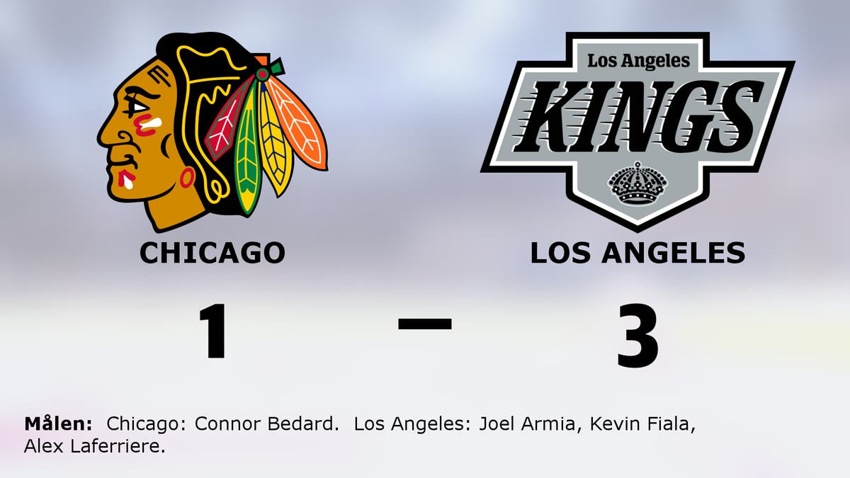 3–1-seger för Los Angeles mot Chicago