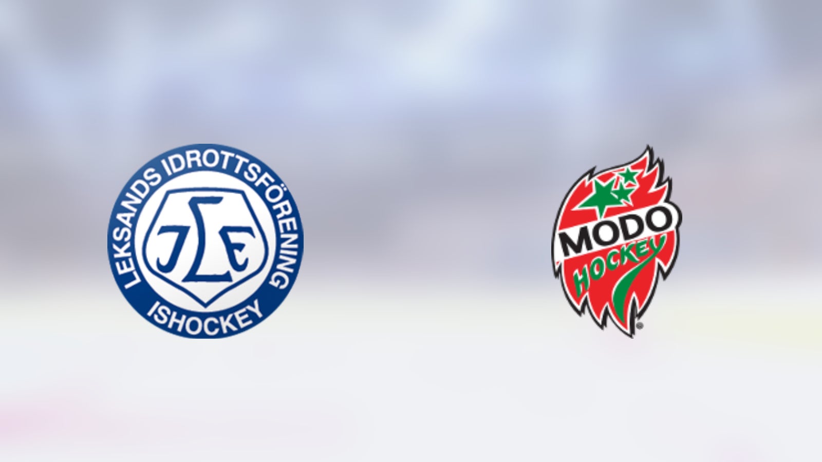 Leksand mot Modo Hockey U20 i Tegera Arena i dag