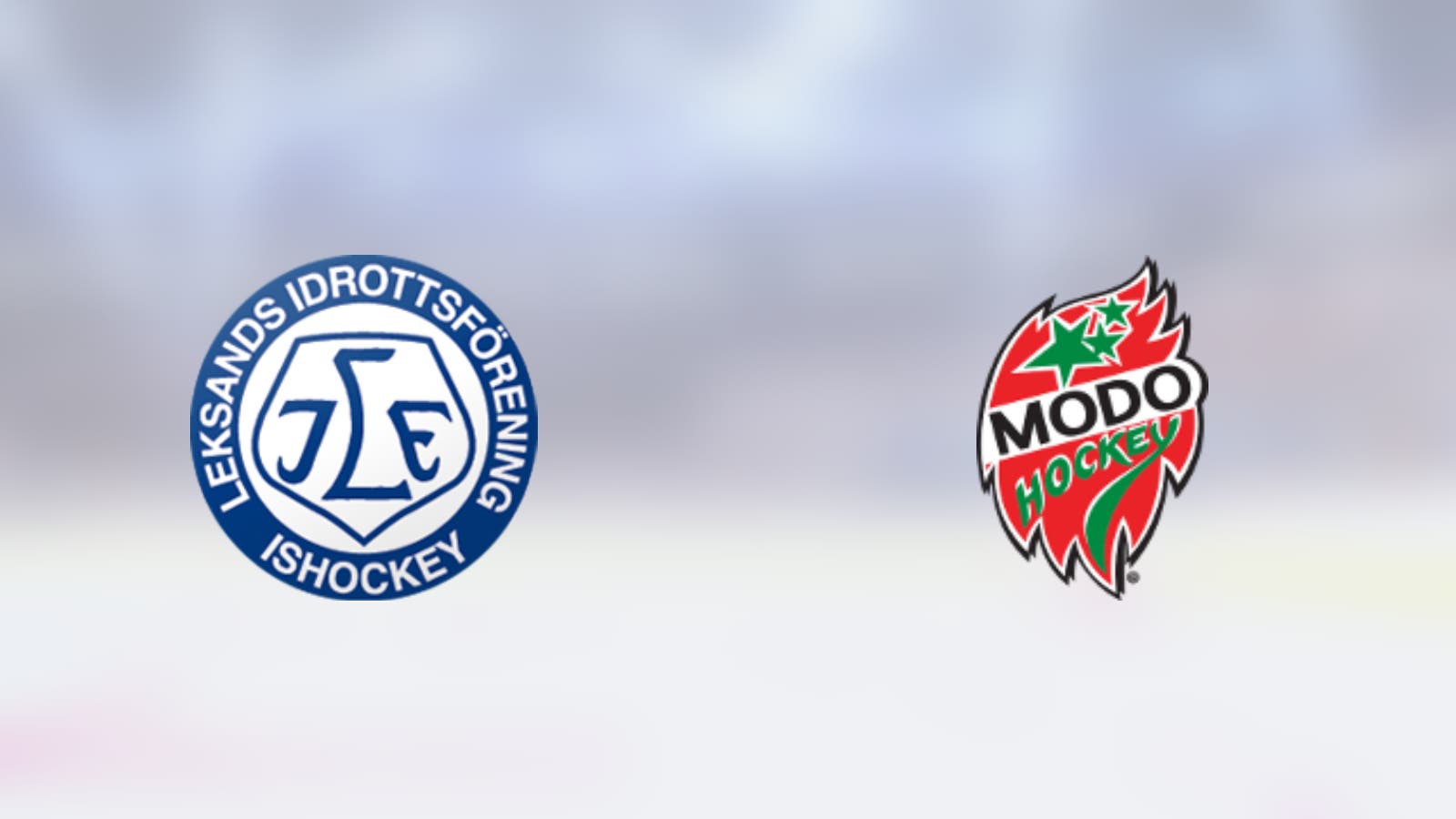 Leksand mot Modo Hockey U20 i Tegera Arena i dag
