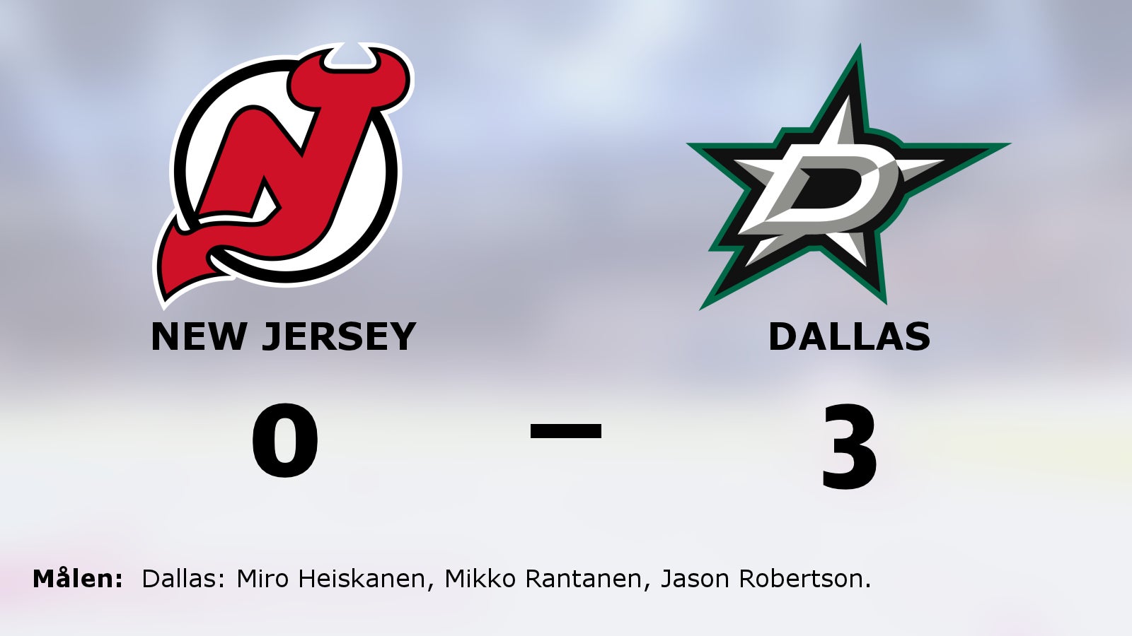 Dallas vann toppmötet med New Jersey