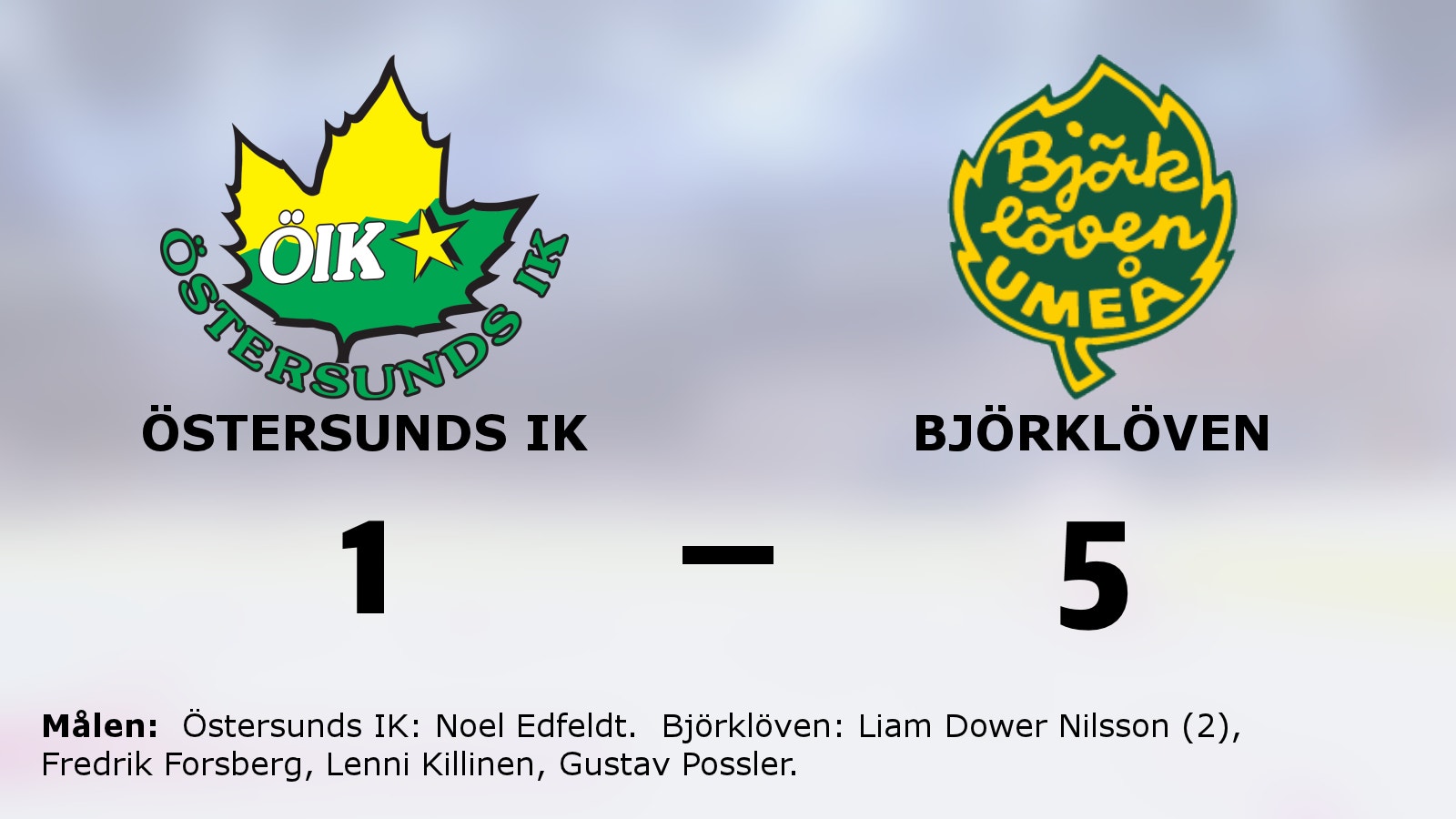 Liam Dower Nilsson matchvinnare när Björklöven slog Östersunds IK