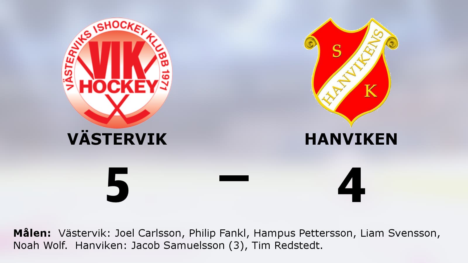 Förlustsviten bruten för Västervik – efter 5–4 mot Hanviken
