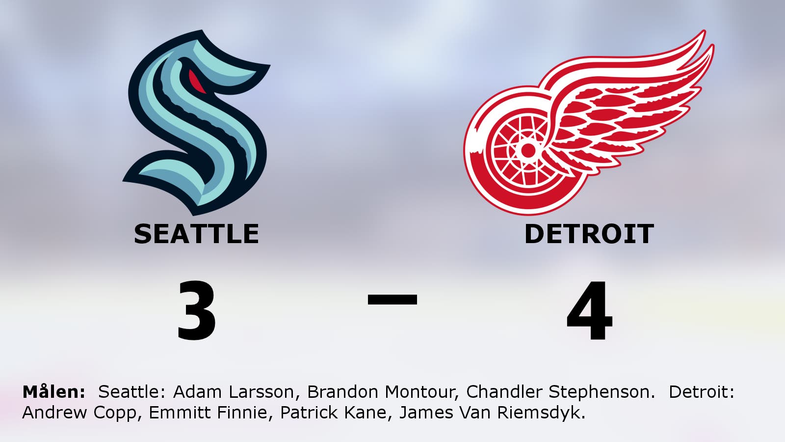 Detroits fina svit mot Seattle fortsätter