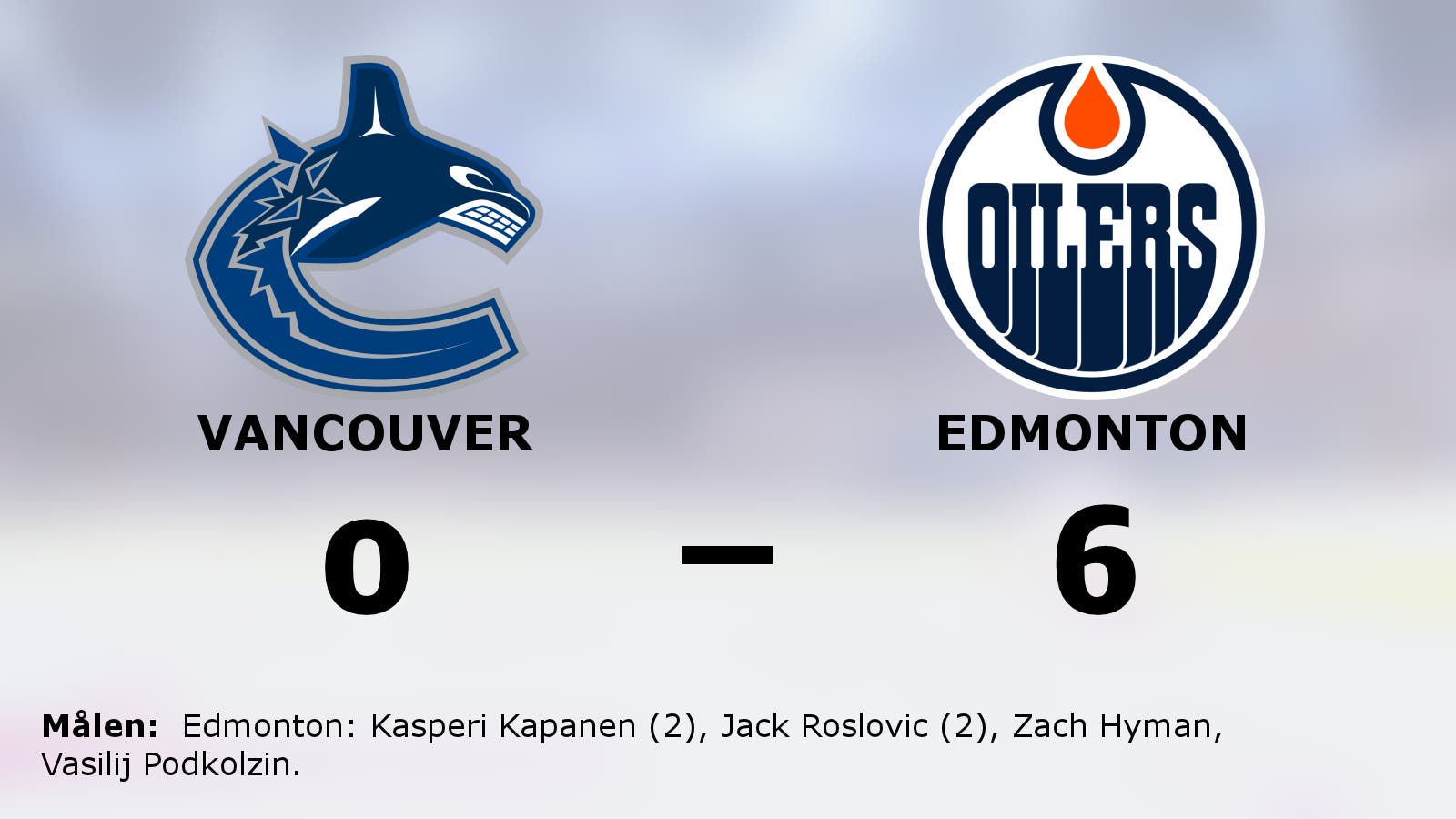 Målfest när Edmonton krossade Vancouver på bortaplan