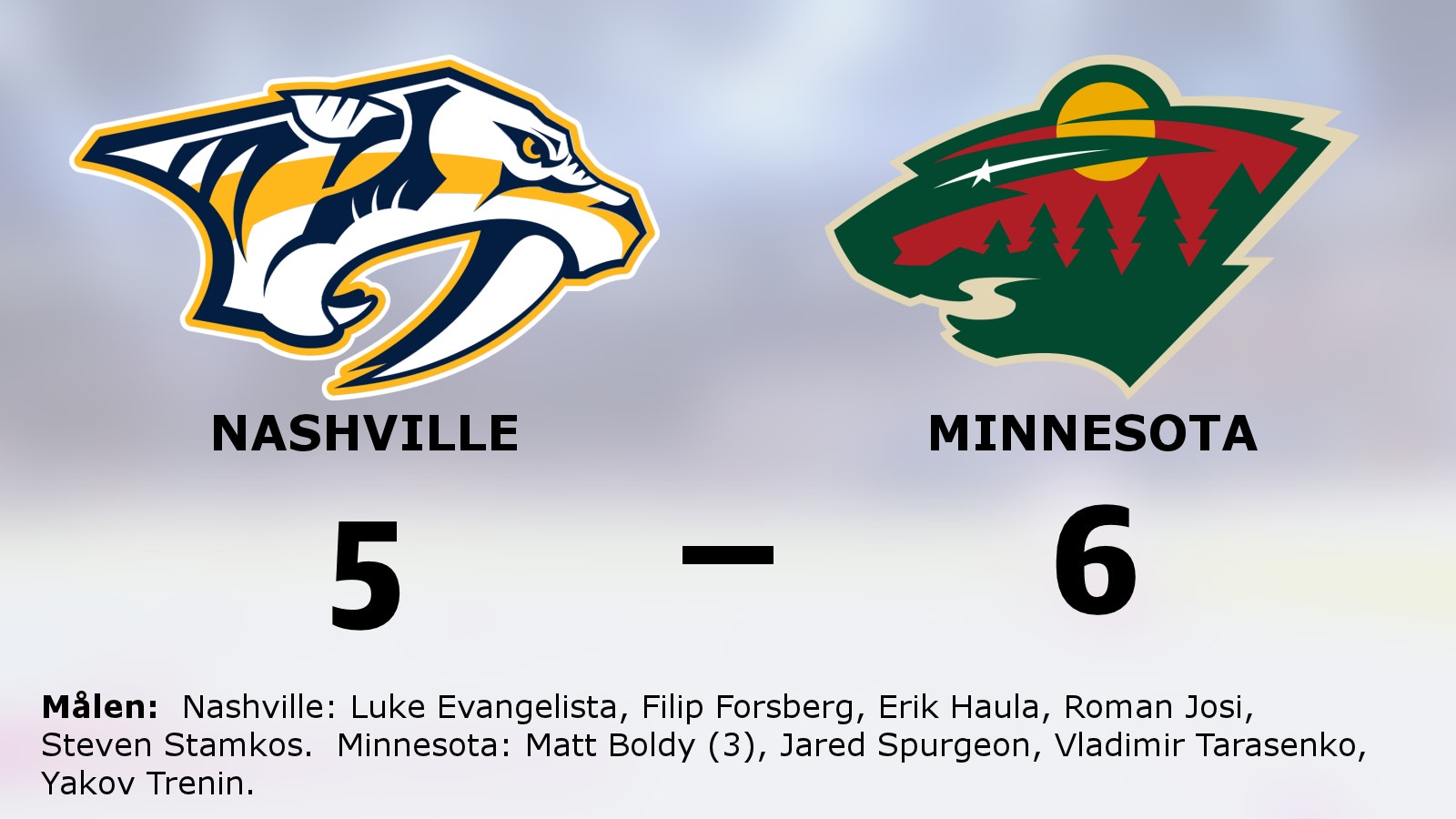 Seger för Minnesota – efter Matt Boldys hattrick