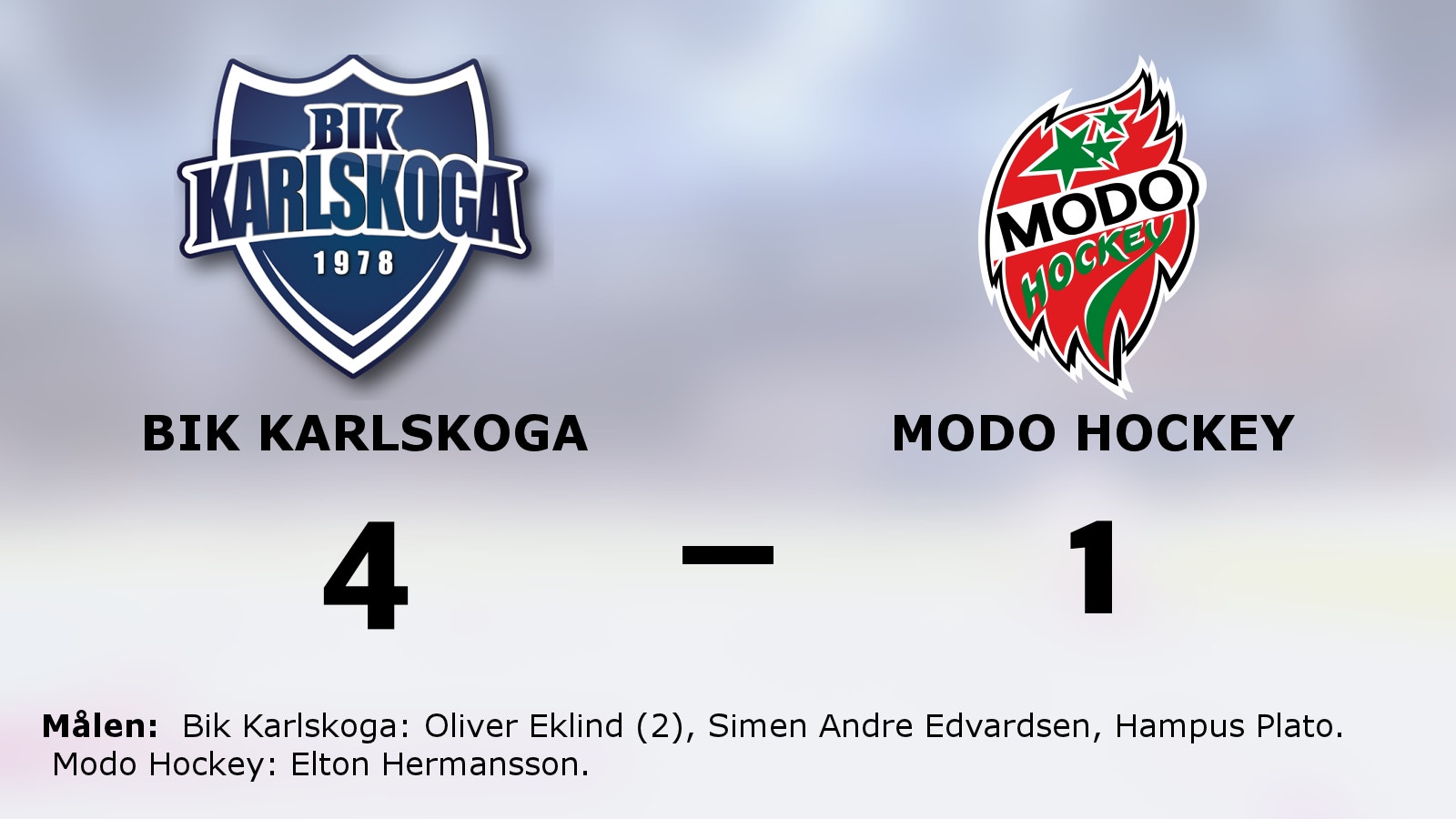 Bik Karlskoga knäckte Modo Hockey i avgörande matchen