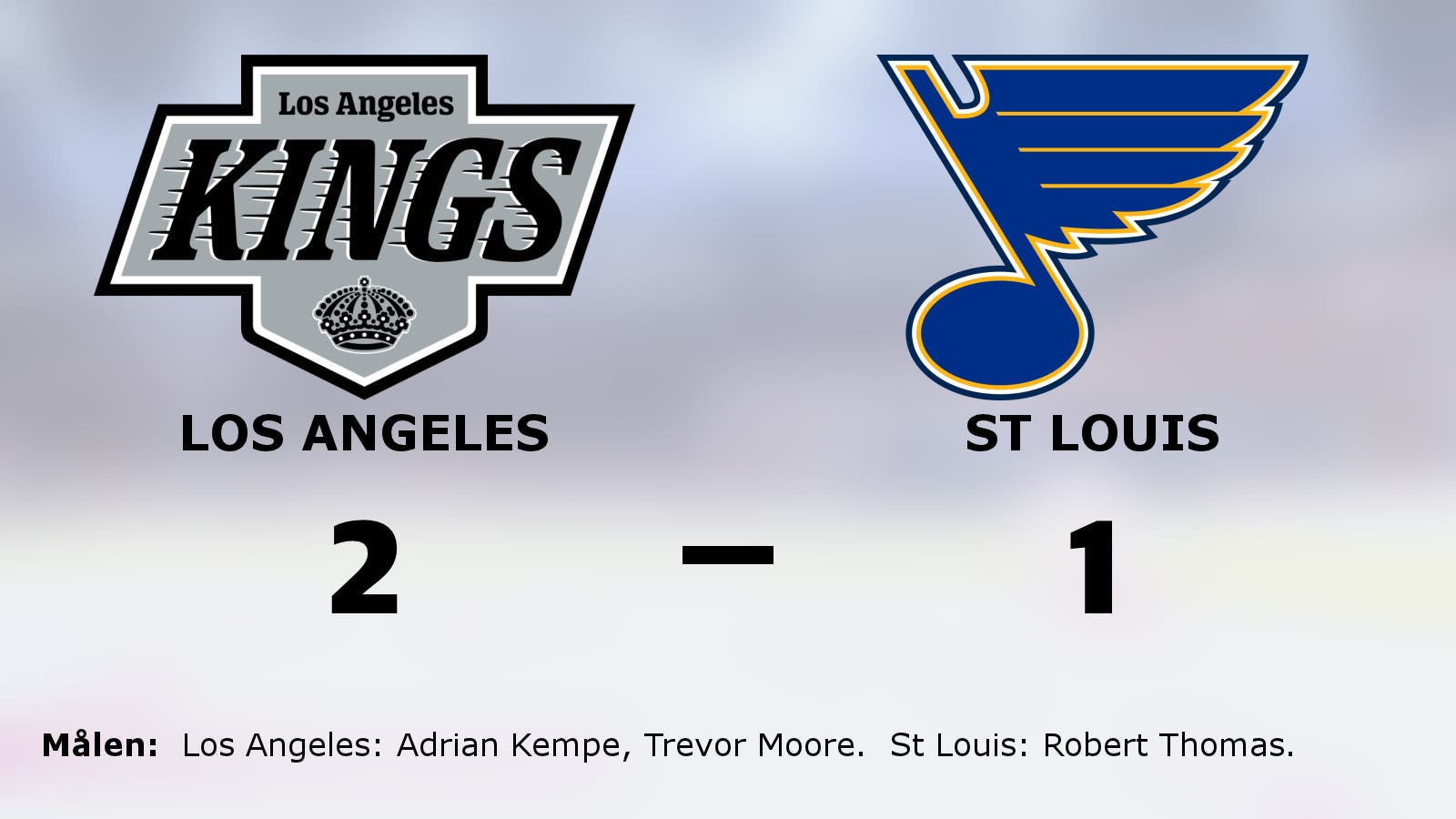 Los Angeles fina svit mot St Louis fortsätter