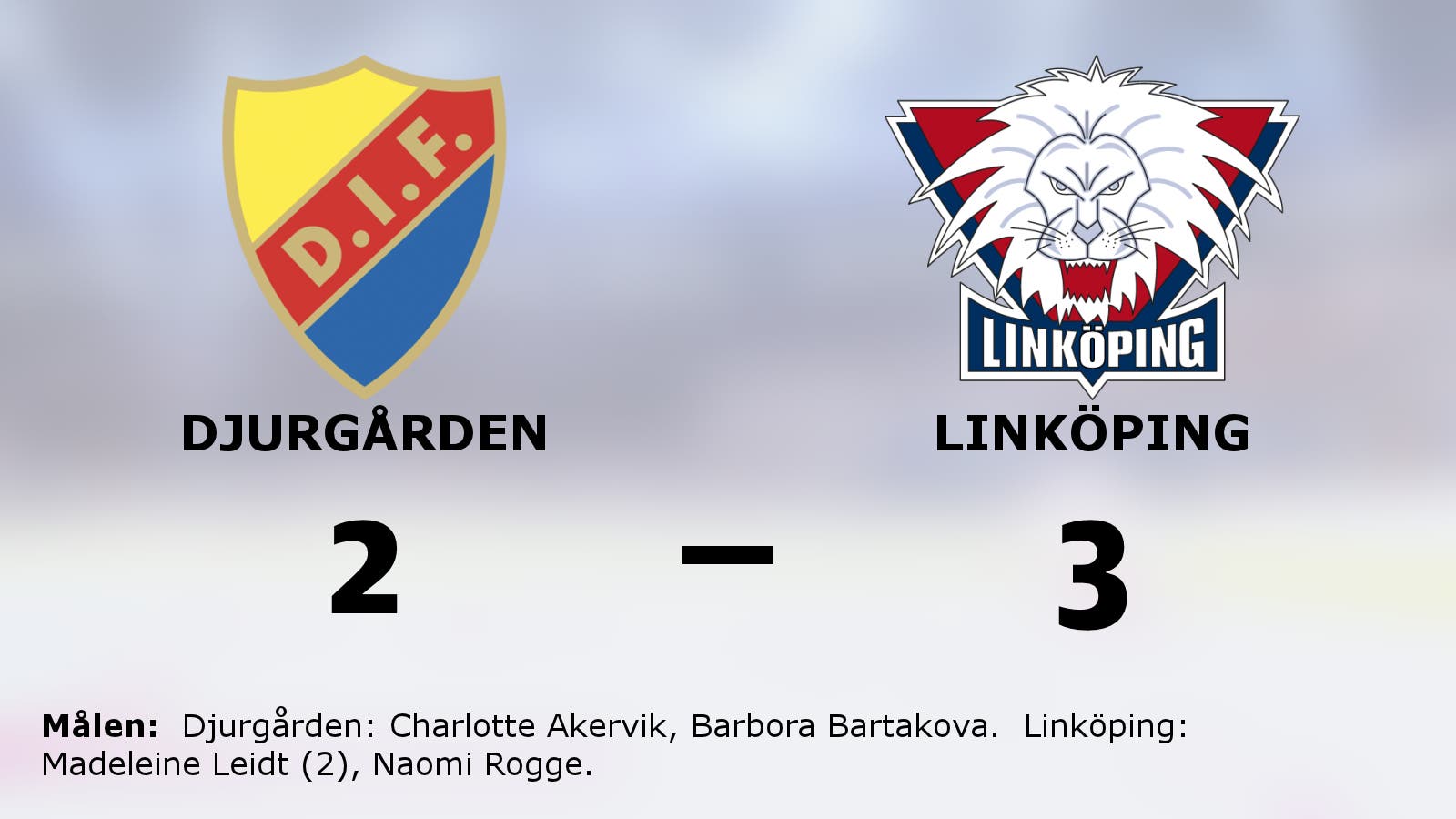 Efter förlustsviten: Seger igen för Linköping – 3–2 mot Djurgården