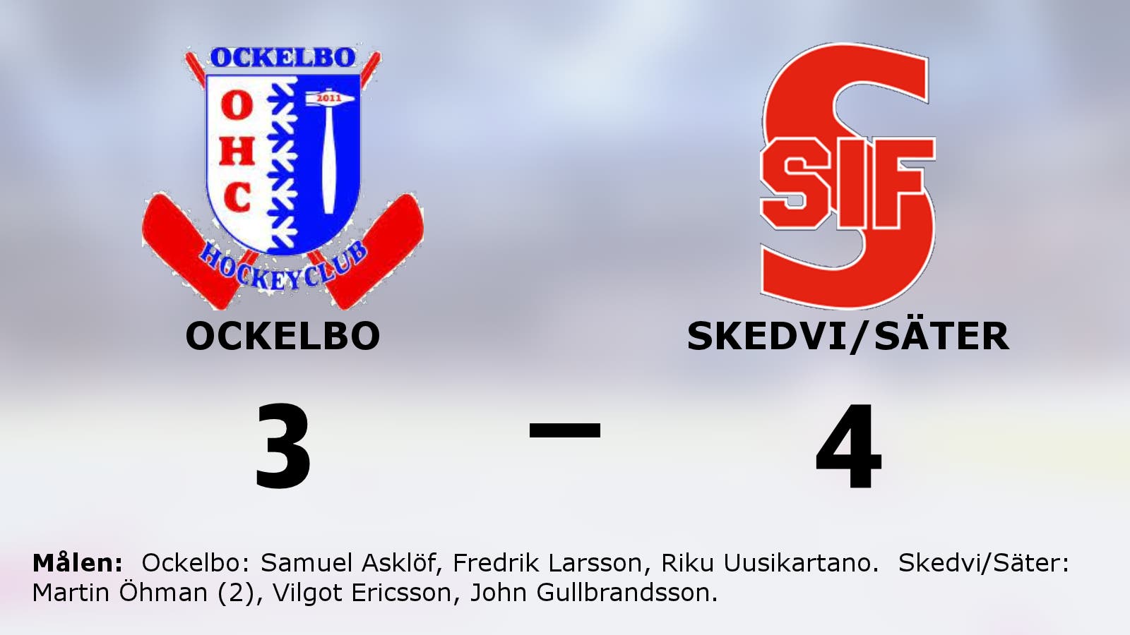 John Gullbrandsson stor matchhjälte när Skedvi/Säter vann