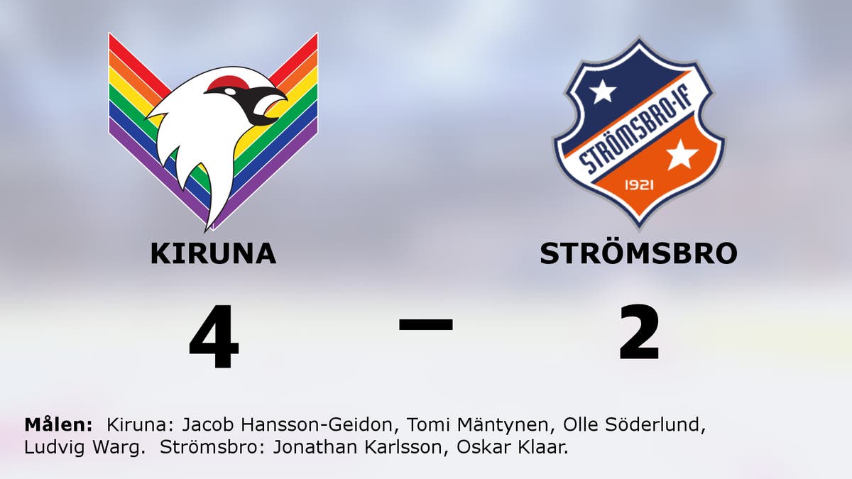 Tuff match slutade med seger för Kiruna mot Strömsbro