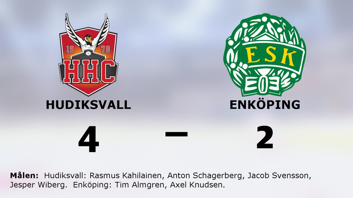 Schagerberg och Svensson nyckelspelare när Hudiksvall vann mot gästande Enköping