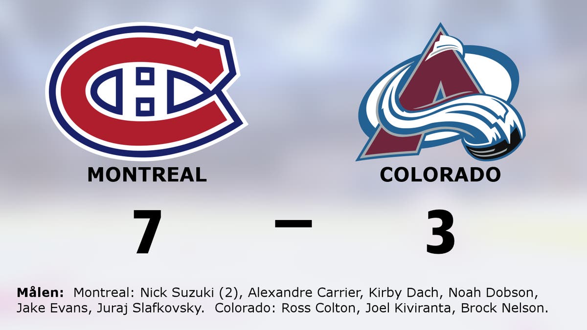 Montreal tog revansch – 7–3 mot Colorado