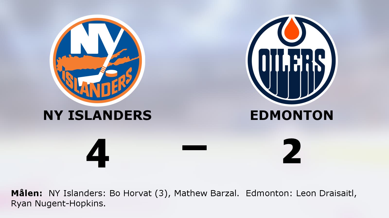Seger för NY Islanders – efter Bo Horvats hattrick