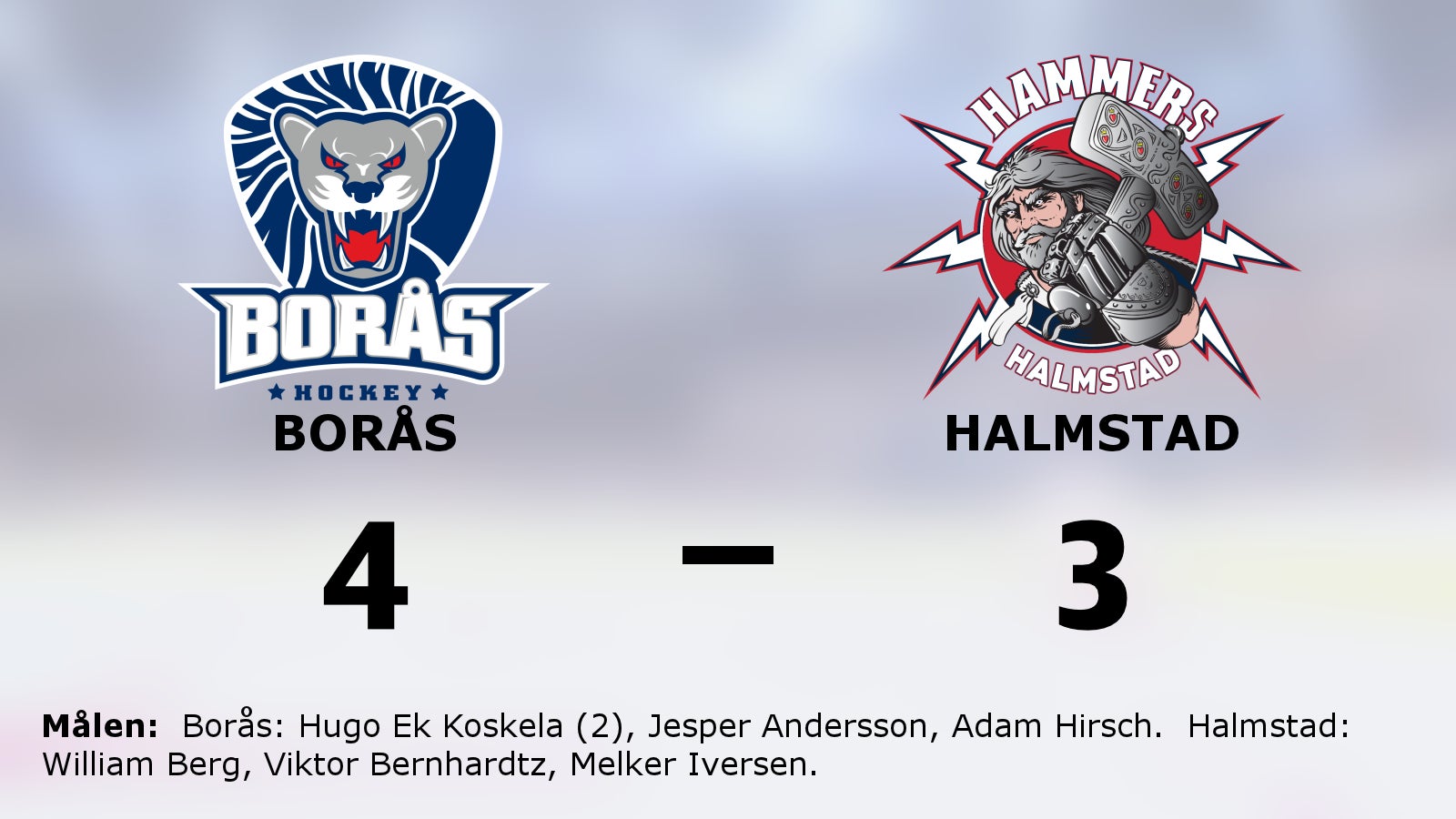 Adam Hirsch stor matchhjälte när Borås slog Halmstad