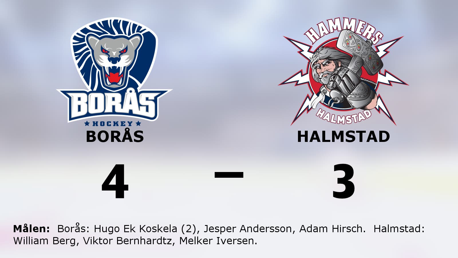 Adam Hirsch stor matchhjälte när Borås slog Halmstad