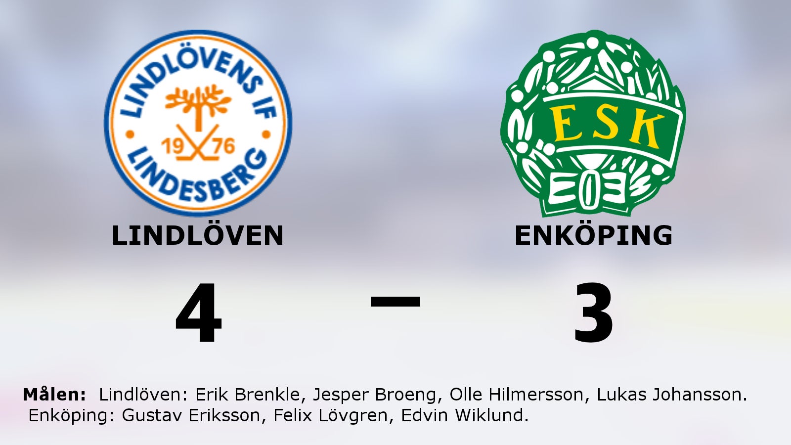 Lindlöven vann efter drömvändning i andra mot Enköping