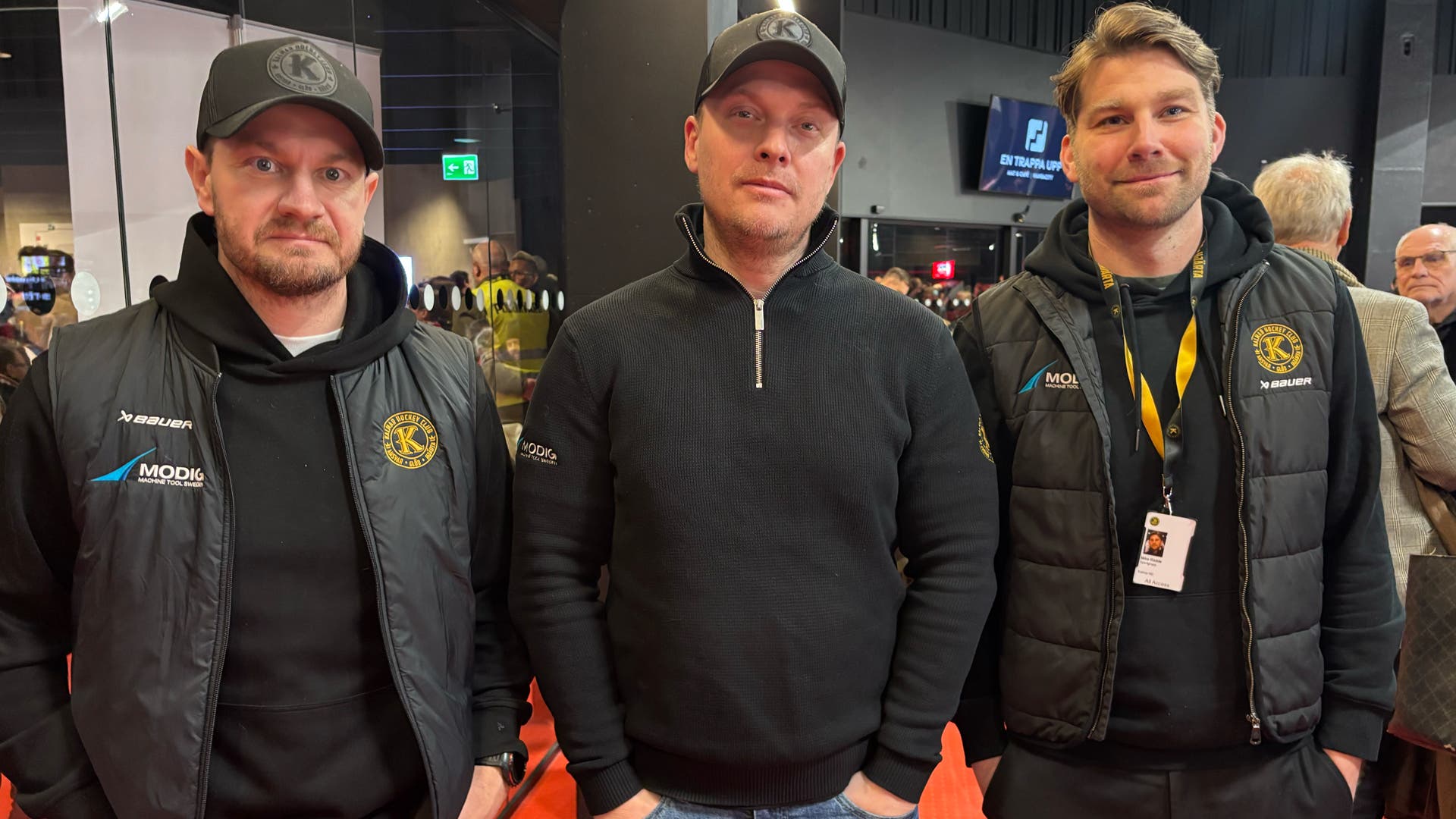 Kalmar sportgrupp Jarkko Oikarinen, Daniel Stolt, Mike Rådde