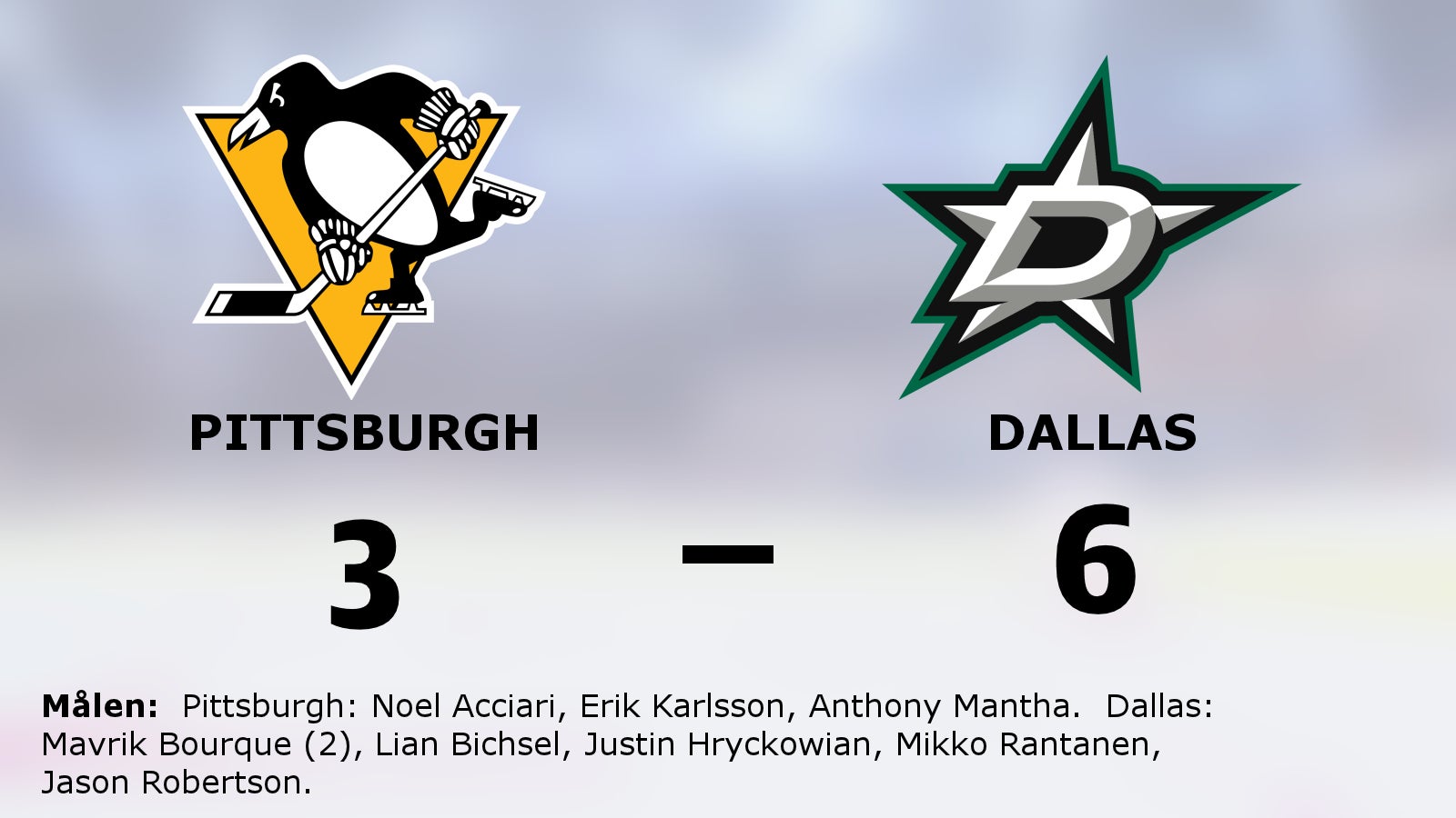 Dallas bröt tunga trenden mot Pittsburgh