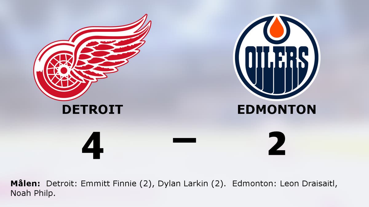Detroit upp i topp efter seger mot Edmonton