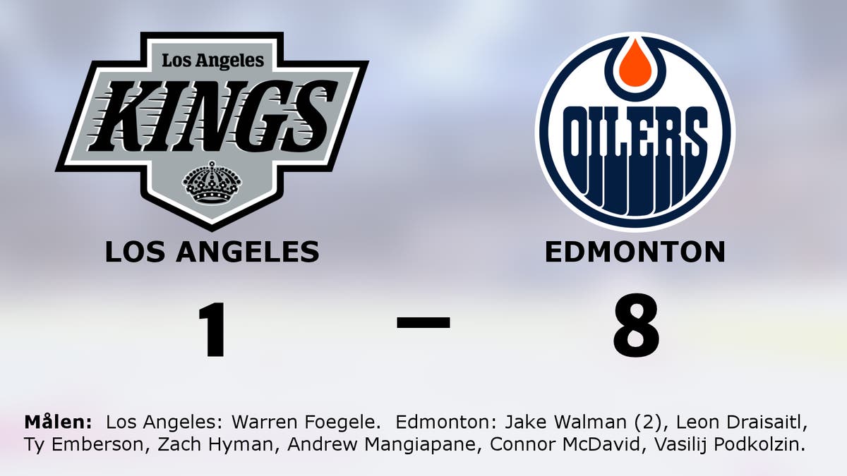 Målfest när Edmonton krossade Los Angeles på bortaplan