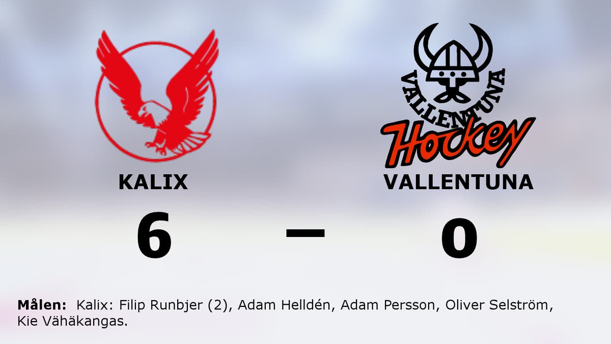Storseger för Kalix hemma mot Vallentuna