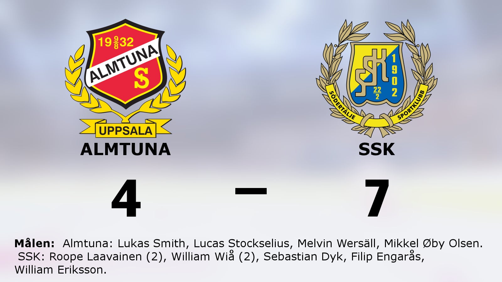 SSK vann efter avgörande i tredje perioden mot Almtuna